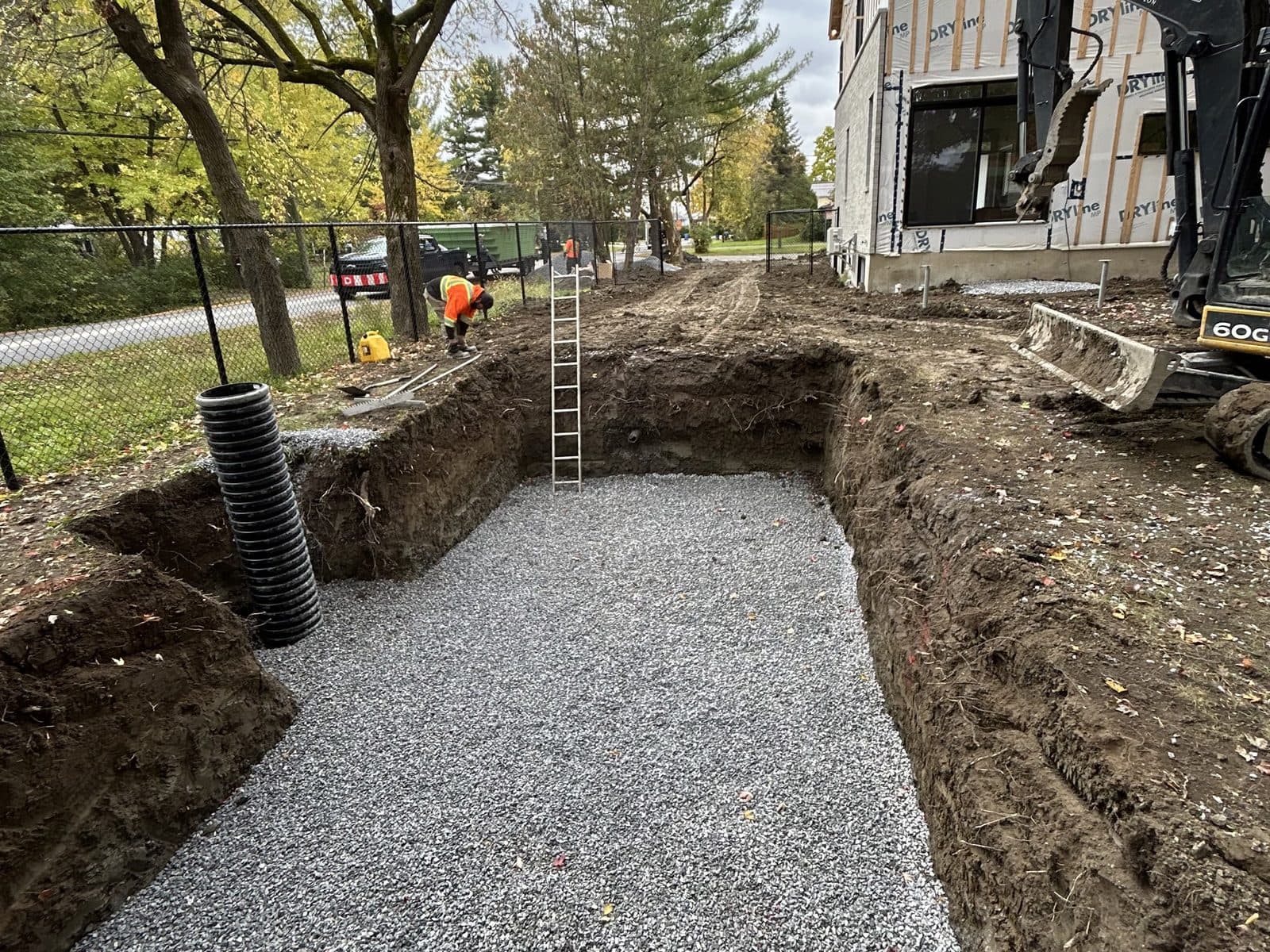 Chantier de drain français numéro 4