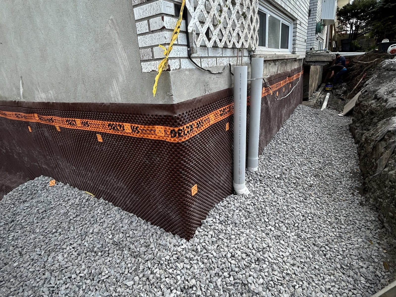 Chantier de drain français numéro 8